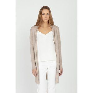 NWOT Cuyana Open Cashmere Cardigan in Beige, XS/S